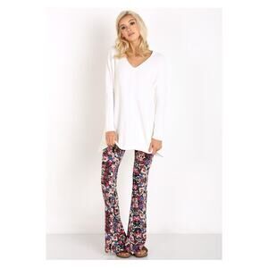 Show Me Your MuMu Sleeping Beauty Floral Bam Bam Bell Pants Sz.L NWT